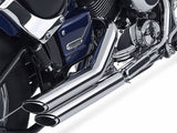 Vance & Hines VH-18519 Shortshots Staggered Exhaust Chrome for Yamaha V-Star XVS650 98-19