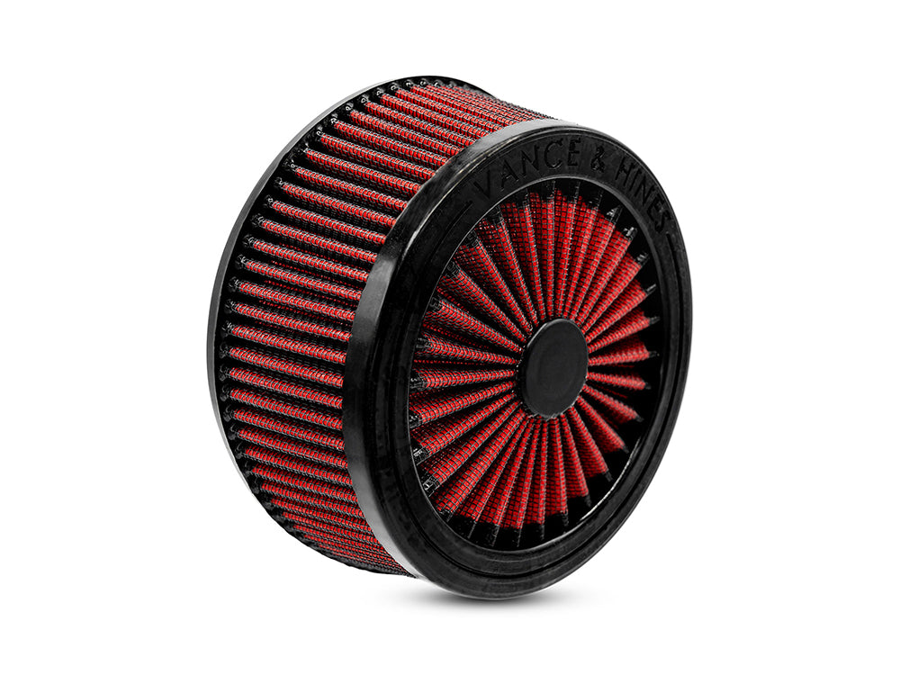 Vance & Hines VH-23721 Red Air Filter Element for VO2 X, Blade & Cage Fighter Air Cleaners
