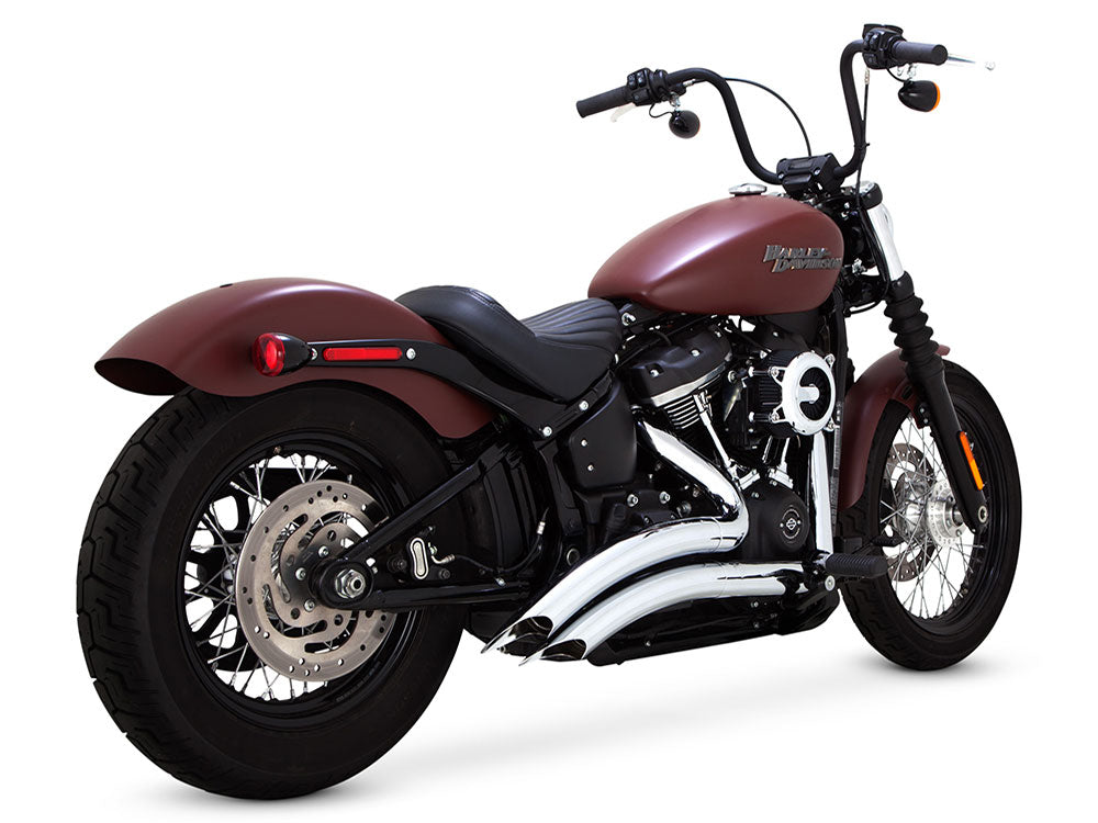 Vance & Hines VH-26377 Big Radius Exhaust Chrome Fits Softail 18-Up w/Non-240 Tyre Models