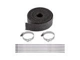 Vance & Hines VH-26523 Black Heat Wrap 2" Wide x 25 Foot Roll w/Locking Ties