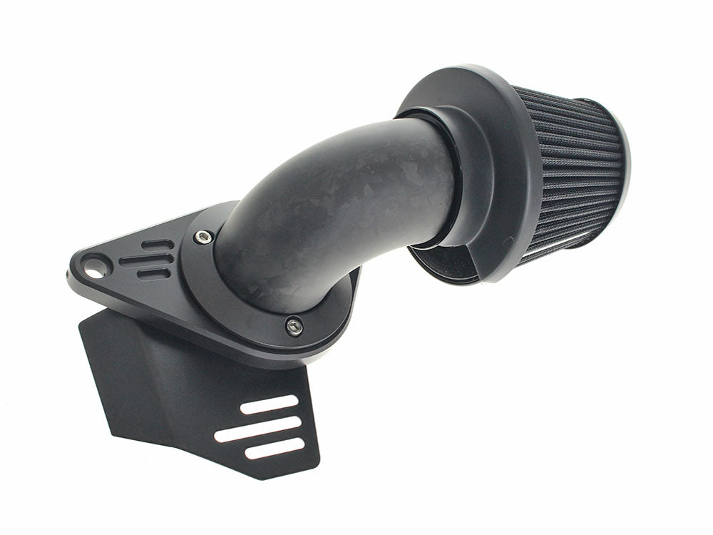 Vance & Hines VH-41053 90 Degree VO2 Falcon XL Air Cleaner Kit Gloss Forged Carbon Fiber for Harley-Davidson Touring 17-24/Softail 18-24