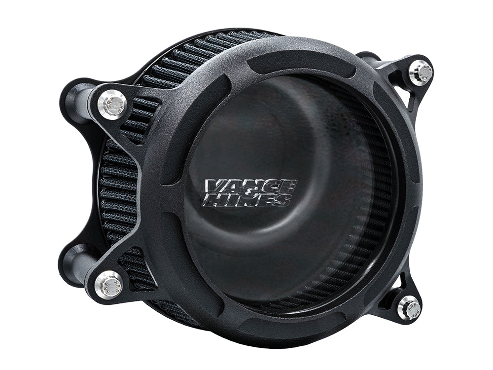 Vance & Hines VH-41077 VO2 Insight Air Cleaner Kit Wrinkle Black for Milwaukee-Eight 17-Up