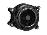 Vance & Hines VH-41118 VO2 Onyx Air Cleaner Kit Wrinkle Black for Harley-Davidson Touring 17-24/Softail 18-24