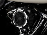 Vance & Hines VH-41119 VO2 Onyx Air Cleaner Kit Black Contrast Cut for Harley-Davidson Touring 17-24/Softail 18-24