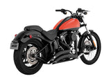 Vance & Hines VH-46079 Big Radius Exhaust Black for Softail 86-17 Non-240 Tyre Models