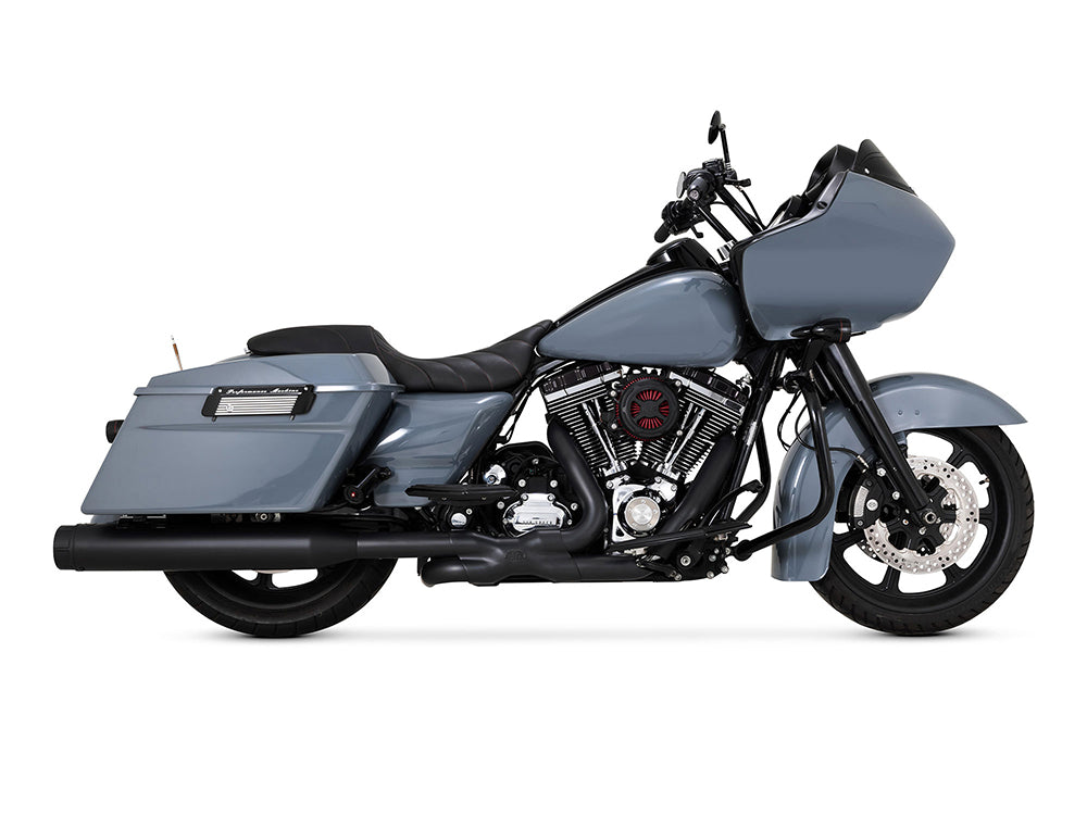 Vance & Hines VH-46332 Power Duals Right Side Tuck & Under Headers Black for Touring 09-16