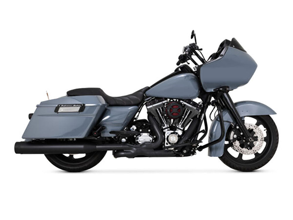 Vance & Hines VH-46371 Power Duals Right Side Tuck & Under Headers Black for Touring 17-Up