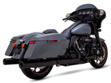 Vance & Hines VH-46714 4" Eliminator 400 Slip-On Mufflers Black for Touring 17-Up