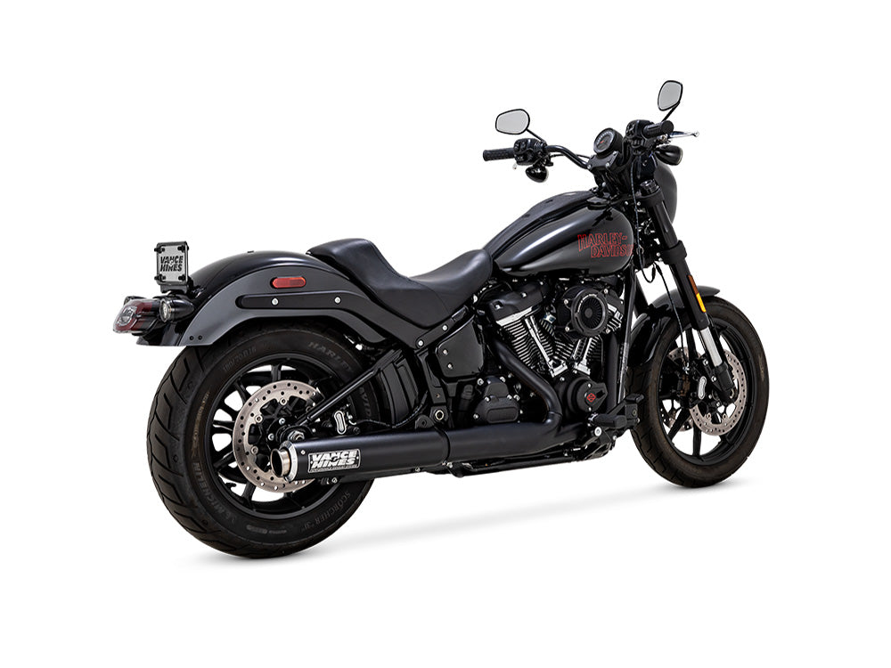 Vance & Hines VH-46746 4" Supersport Slip-On Muffler Black for Harley-Davidson Softail Street Bob/Low Rider S/Low Rider ST/Heritage 25-Up