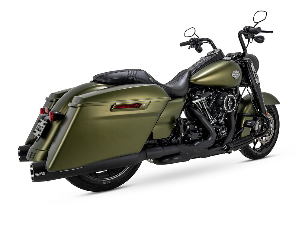 Vance & Hines VH-46792 4.5" Blackbird 450 Slip-On Mufflers Black w/Black End Caps for Touring 17-Up