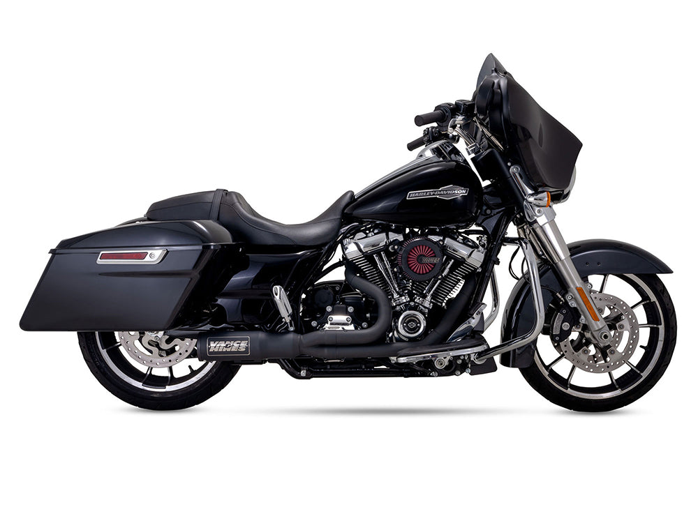 Vance & Hines VH-47321 Hi-Output RR Exhaust Black for Touring 17-Up