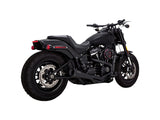 Vance & Hines VH-47323 Upsweep 2-1 Exhaust Black for Softail 18-Up Non-240 Tyre Models