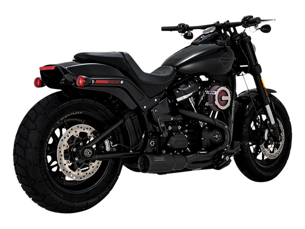 Vance & Hines VH-47331 Hi-Output 2-1 Exhaust Black for Softail 18-Up Non-240 Tyre Models