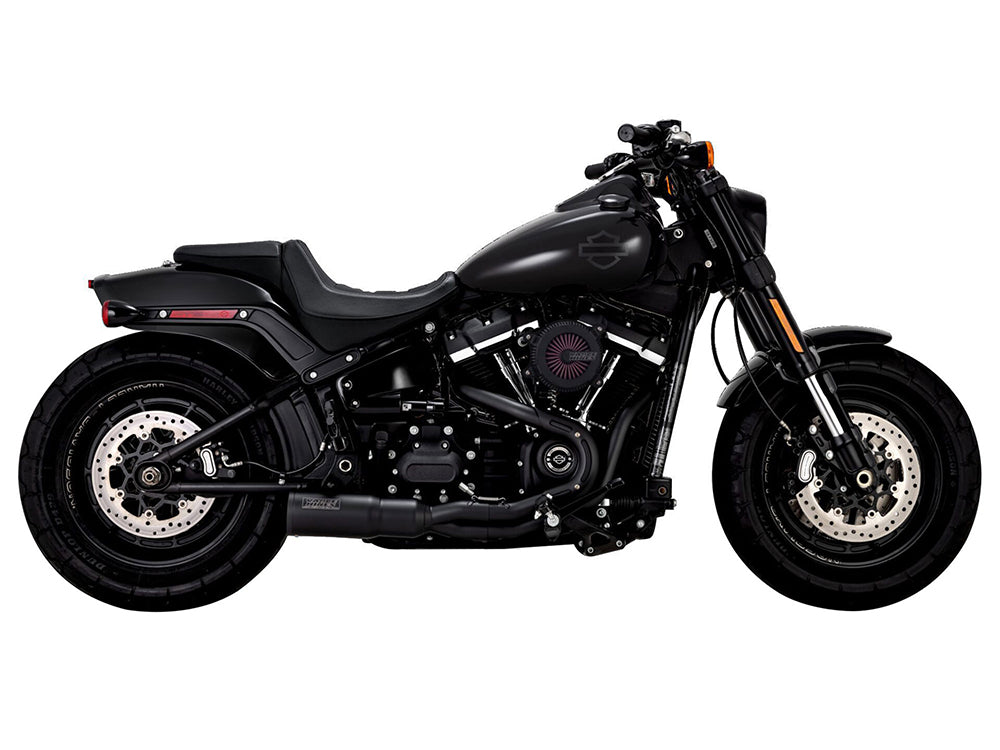 Vance & Hines VH-47331 Hi-Output 2-1 Exhaust Black for Softail 18-Up Non-240 Tyre Models