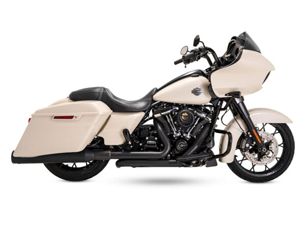 Vance & Hines VH-47351 Dresser Duals Right Side Tuck & Under Headers Black for Touring 17-Up