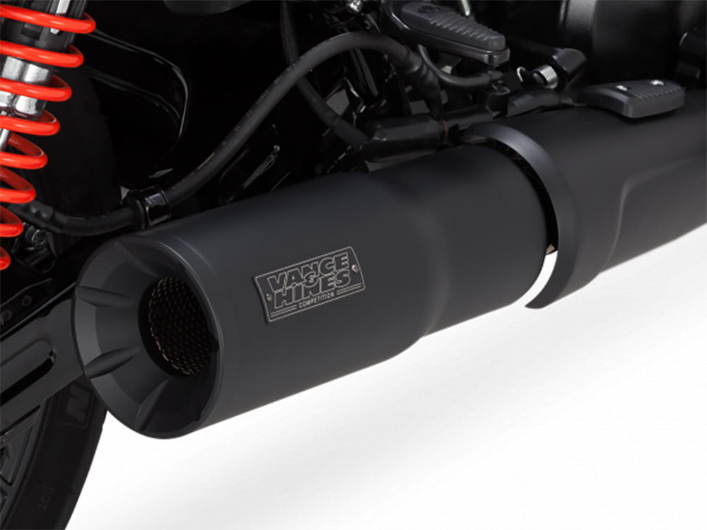 Vance & Hines VH-47943 Hi Output Slip-On Muffler Black w/Black End Cap for Street 15-20