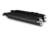 Vance & Hines VH-47960 Razorback 4.5" Slash Cut Slip-On Mufflers Black w/Black End Caps for Harley-Davidson Touring 17-Up