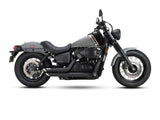 Vance & Hines VH-48319 Shortshots Staggered Exhaust Black for Honda Shadow 750cc 10-Up