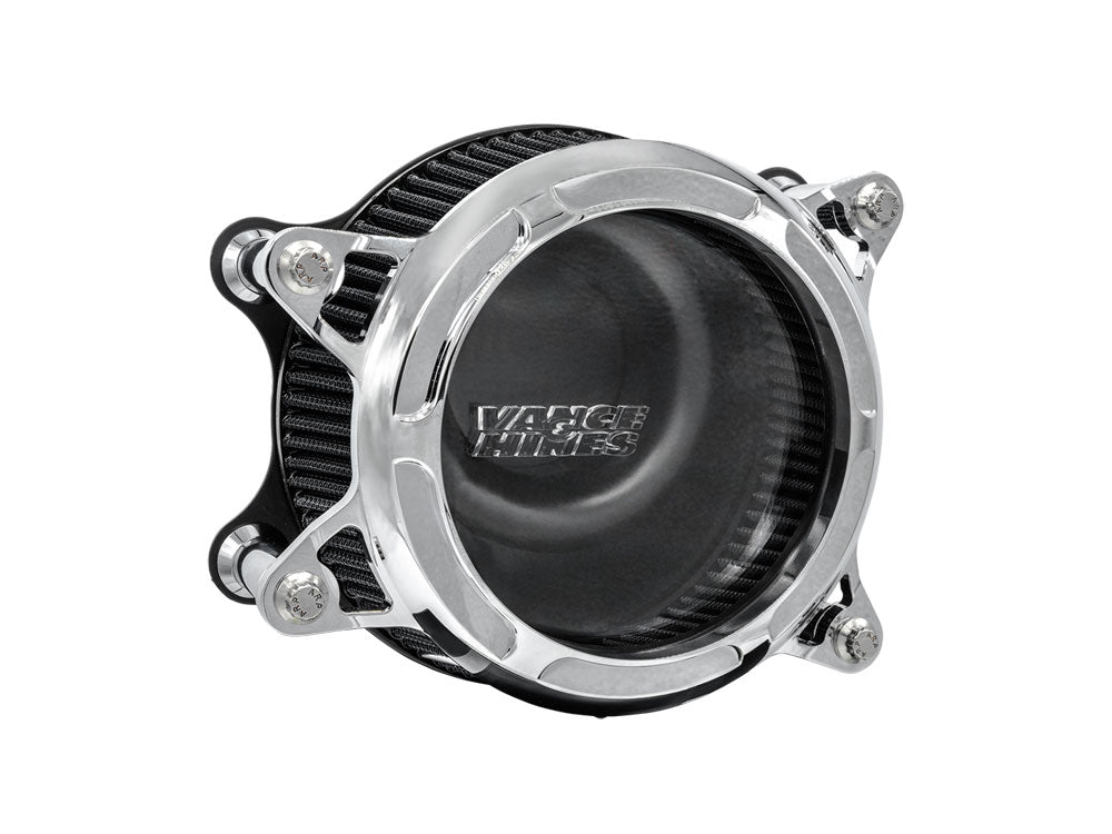 Vance & Hines VH-71077 VO2 Insight Air Cleaner Kit Chrome for Milwaukee-Eight 17-Up