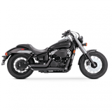 Vance & Hines V48419 Shortshots Staggered 2-2 Exhaust Black for Honda VT750 Shadow Aero/Spirit 04-15 Models