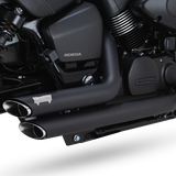 Vance & Hines V48419 Shortshots Staggered 2-2 Exhaust Black for Honda VT750 Shadow Aero/Spirit 04-15 Models