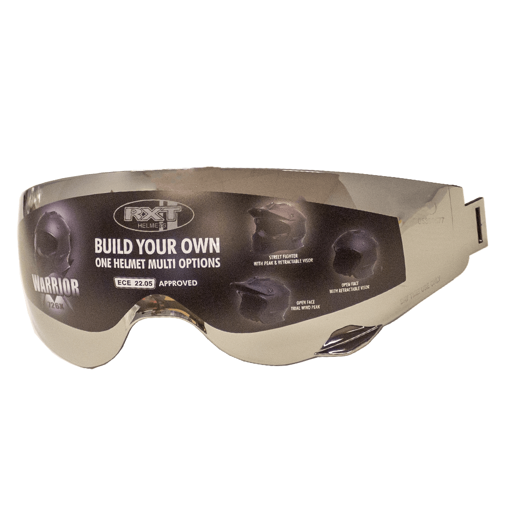RXT Silver Mirror Visor for 726X Warrior Helmets