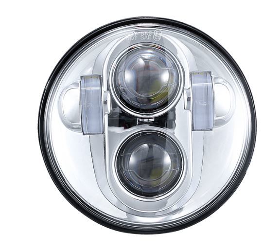 Headlight 45w 5 3/4" Daymarker Style Chrome Face New Style Suit Most H-D, Street 500 & Indian Scout Sale 1/2 Price Special till sold out