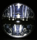 Headlight (k2245) LED 60w Black Angel Eye Suit Most 7" Softail Heritage & Fatboy Fl, Touring Flt & Indian Sale 1/2 Price Special till sold out