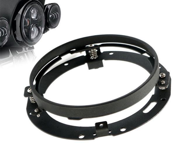 Headlight Ring use on Models with Housing Black Suit Harley with 7" 14-up Models