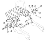 Primium Sissy Bar Rack Chrome (Suit BR194-C Sissy Bar) Flde Flhc Flhcs Flsl Fxbb 18-20 Models