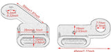 Twin Power Under Perch Turn Signals Black w/Amber Lens for Sportster Models 2004-Later (E Marked) [INTERNAL]