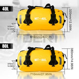 Travel Roll Bag Black Dry Roll / Tail Bag 80L 100% Waterpoof
