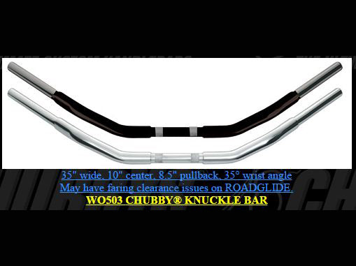 Wild 1 Inc WO503 1-1/4" Chubby Knuckle Bar Handlebar Chrome