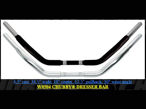 Wild 1 Inc WO504 1-1/4" Chubby Dresser Handlebar Chrome