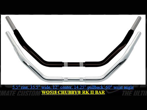 Wild 1 Inc WO518 1-1/4" Chubby Road King II Handlebar Chrome