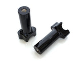 Wild 1 Inc WO526GB 4-1/2" Tall Risers w/1-1/4" Thick Base Gloss Black for 1" Handlebar