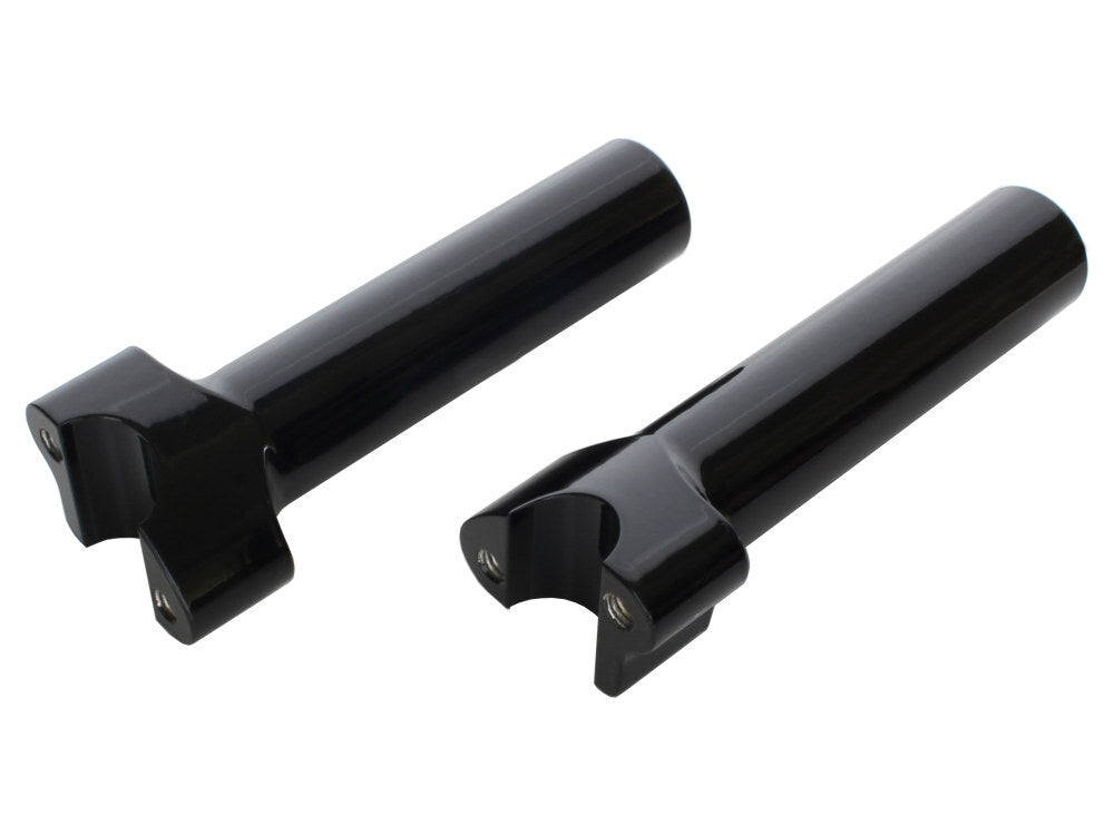 Wild 1 Inc WO528GB 6" Tall Risers w/1-1/4" Thick Base Gloss Black for 1" Handlebar