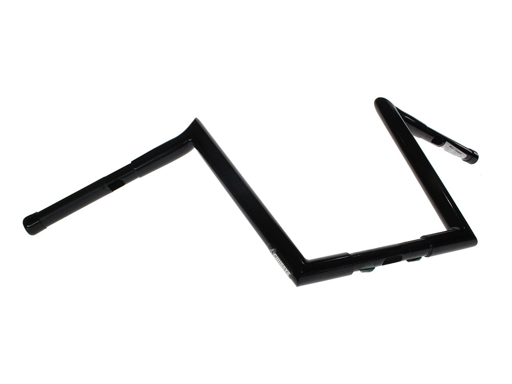 Wild 1 Inc WO582GB 12" x 1-1/4" Chubby Hooked Ape Hanger Handlebars Gloss Black