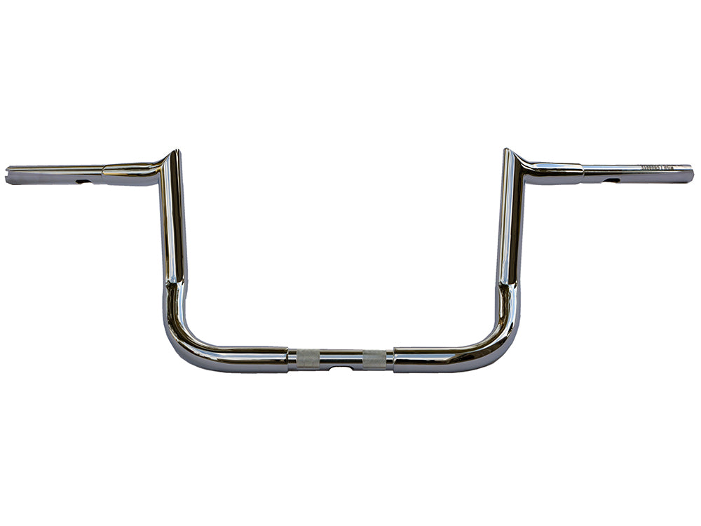 Wild 1 Inc WO590 10" x 1-1/4" Chubby Bagger Hooked Ape Hanger Handlebar Chrome for Ultra/Street Glide 96-Up