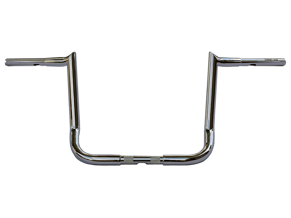 Wild 1 Inc WO594 14" x 1-1/4" Chubby Bagger Hooked Ape Hanger Handlebar Chrome for Ultra/Street Glide 96-Up