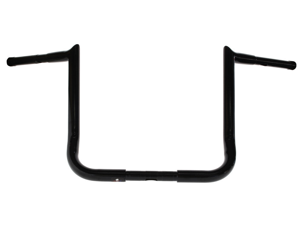 Wild 1 Inc WO594GB 14" x 1-1/4" Chubby Bagger Hooked Ape Hanger Handlebar Gloss Black for Ultra/Street Glide 96-Up