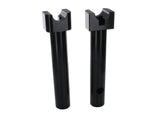 Wild 1 Inc WO910GB 10" Tall Savage Risers w/Top Clamp Gloss Black for 1-1/4" Handlebar