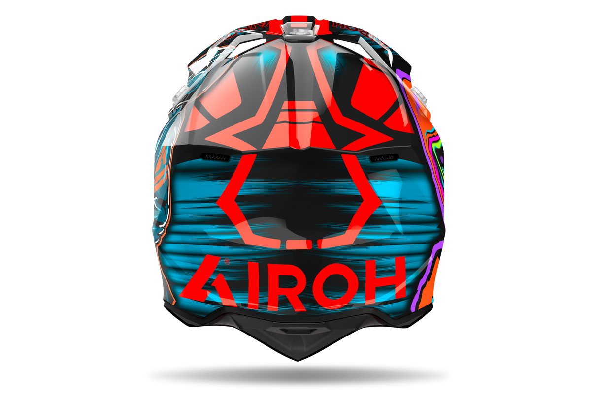 Airoh Wraaap Cyber Gloss Orange Helmet