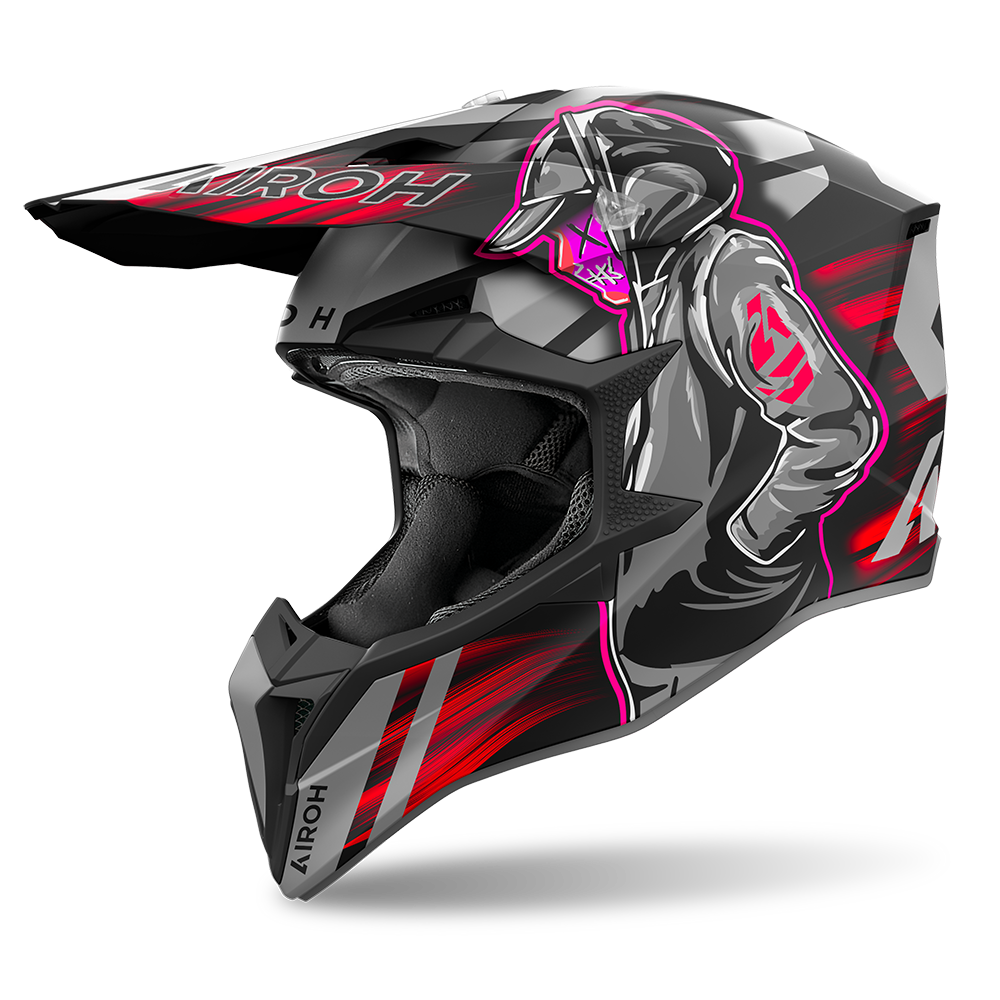 Airoh Wraaap Cyber Matte Red Helmet