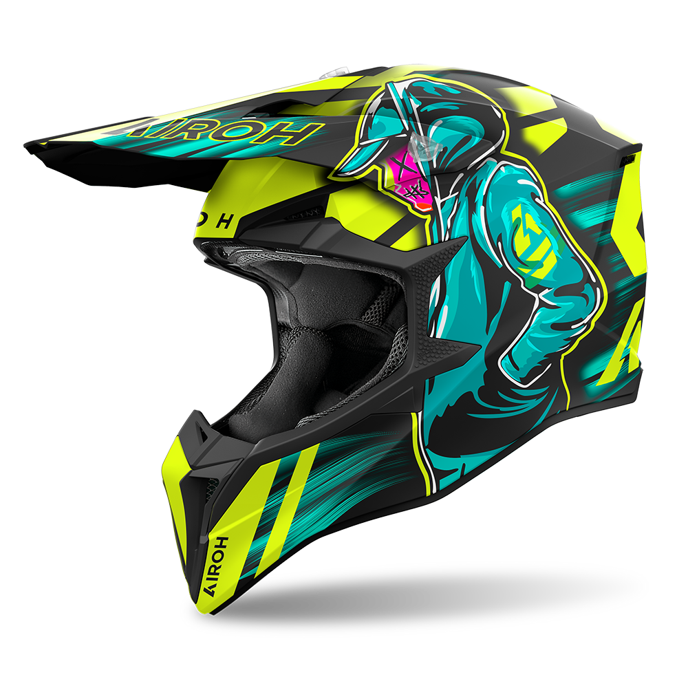 Airoh Wraaap Cyber Matte Yellow Helmet