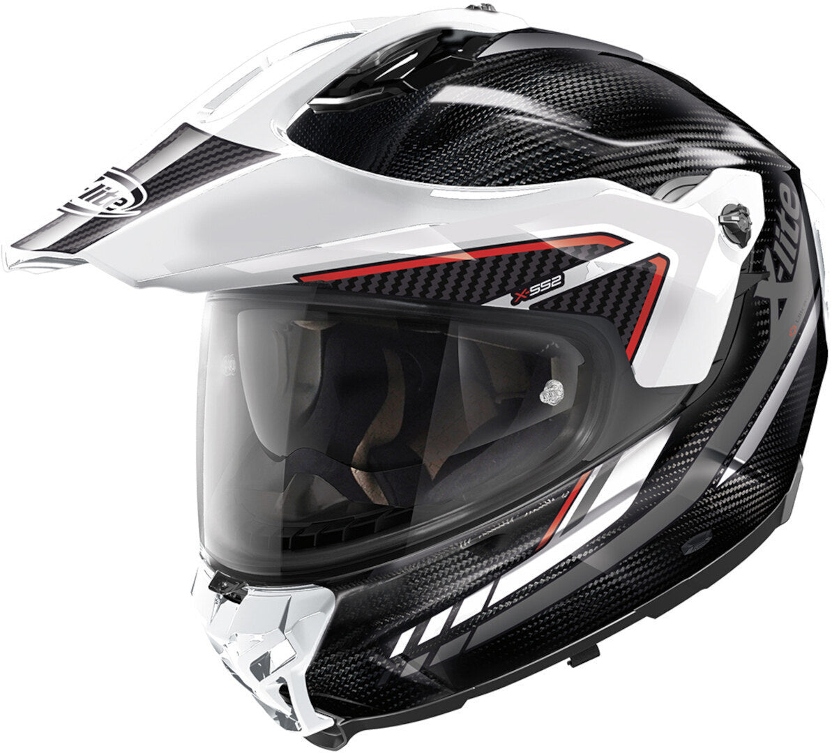 X-Lite X-552 Ultra Carbon Latitude 14 Black/White/Red Helmet