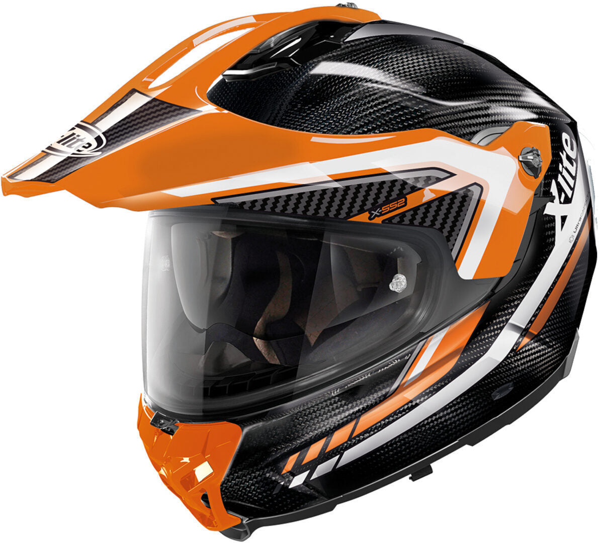 X-Lite X-552 Ultra Carbon Latitude 16 Black/Orange Helmet