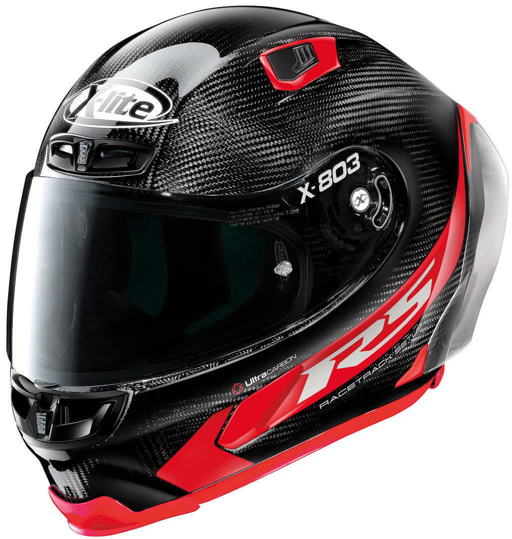 X-Lite X-803 RS Ultra Carbon Hot Lap 13 Carbon/Red Helmet