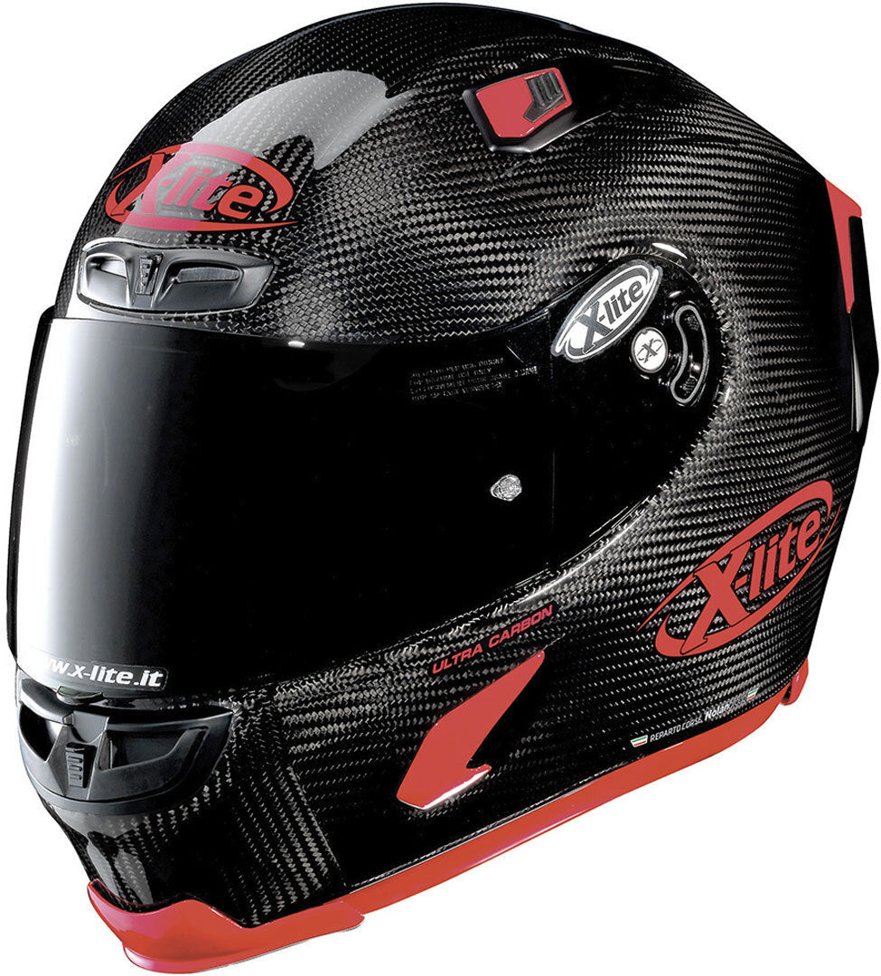 X-Lite X-803 Ultra Carbon Puro Sport Carbon/Red 3 Helmet