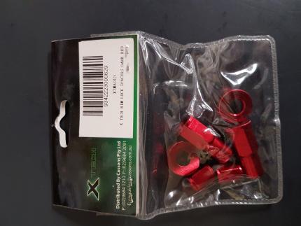 X-Tech XTMA013 Rim Lock Spacers Dark Red